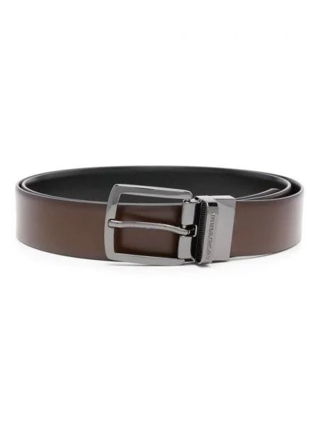 Curea Emporio Armani din piele maro