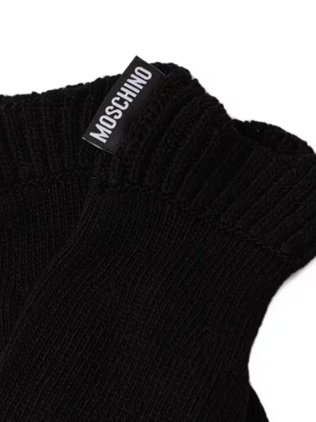 Mănuși Moschino cu autograf negru
