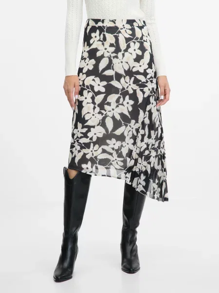 Fustă midi Orsay până la genunchi negru