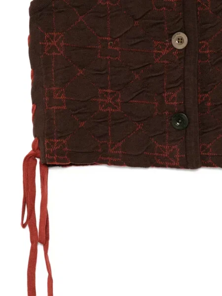 Vestă Yanyan Knits maro