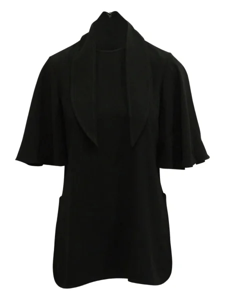 Tricou Ellery cu decolteu rotund scurt negru