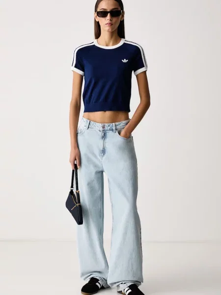 Adidas Originals tričko dámske s viskózou Knitted