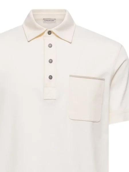 Polo Moncler alb