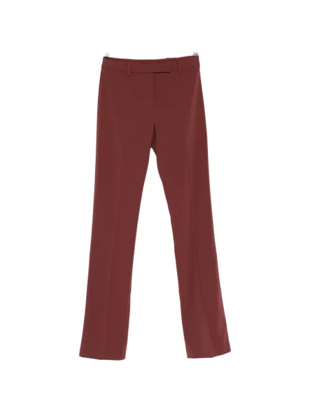 Pantaloni Patrizia Pepe din crep roșu