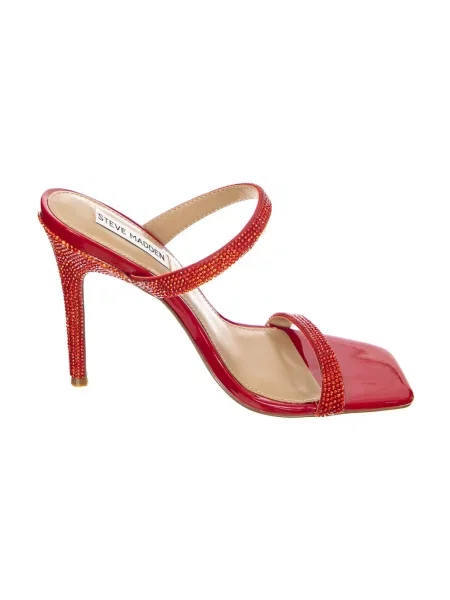 Klapki mules Steve Madden czerwone