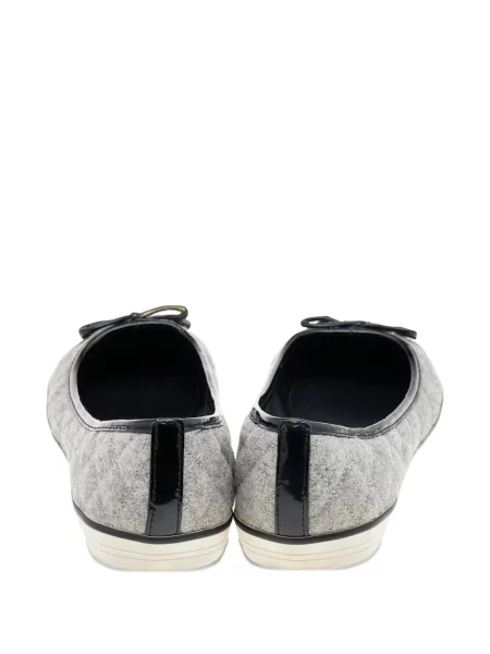 Matlasat balerini Tory Burch cu funde gri