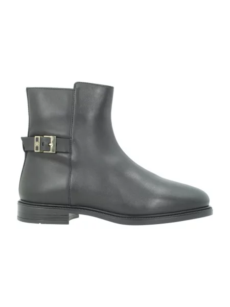 Tommy Hilfiger De piele botine negru