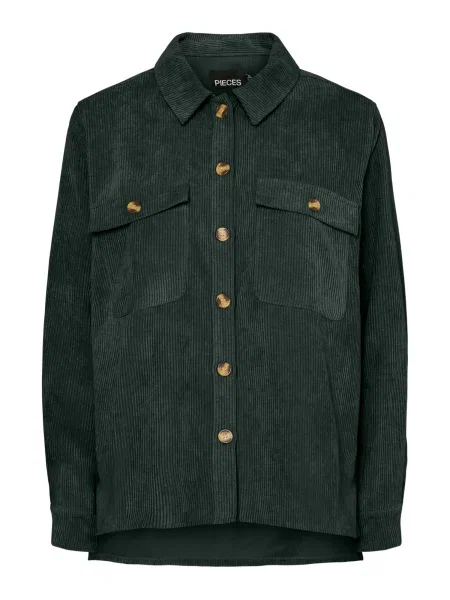 PIECES Bluză PCEFFI pin verde