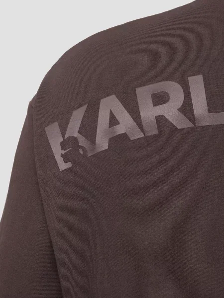Футболка Karl Lagerfeld темно-коричневий коричнева