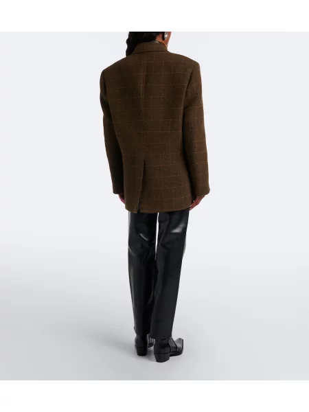 Pantaloni Agolde din piele negru
