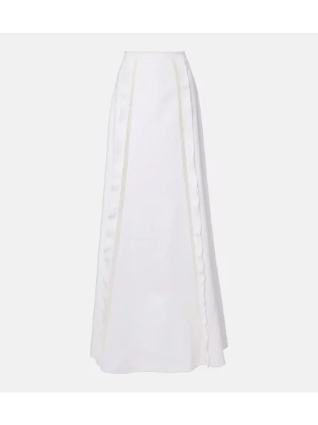 Fusta maxi Valentino de in alb