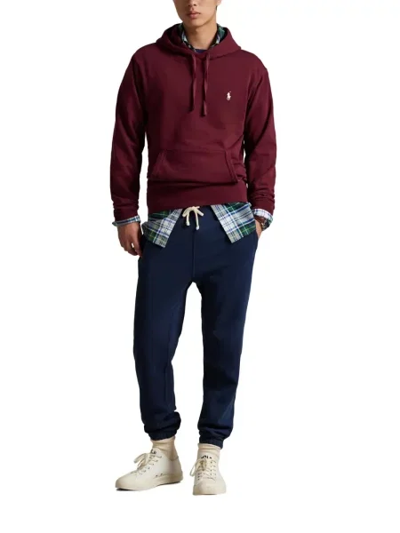 Chiloți Polo Ralph Lauren din țesătură twill cu autograf cu glugă albastru