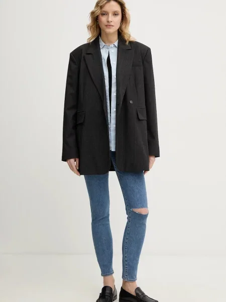 Kavbojke Calvin Klein Jeans modra
