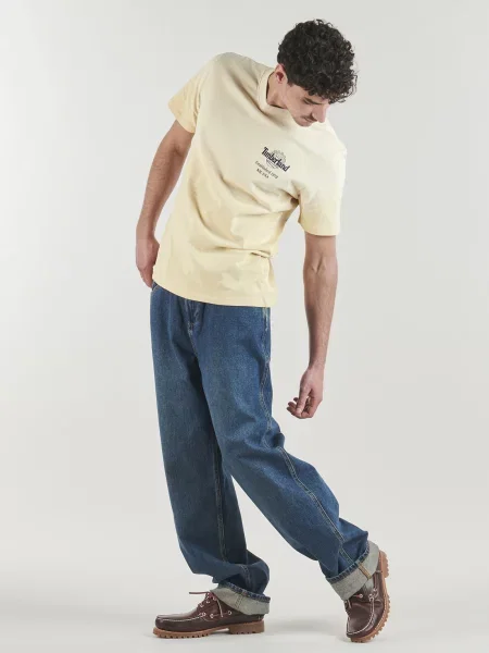 Tricou Timberland cu autograf galben