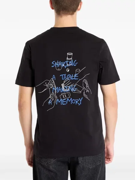 Tricou Samsøe Samsøe cu imagine negru