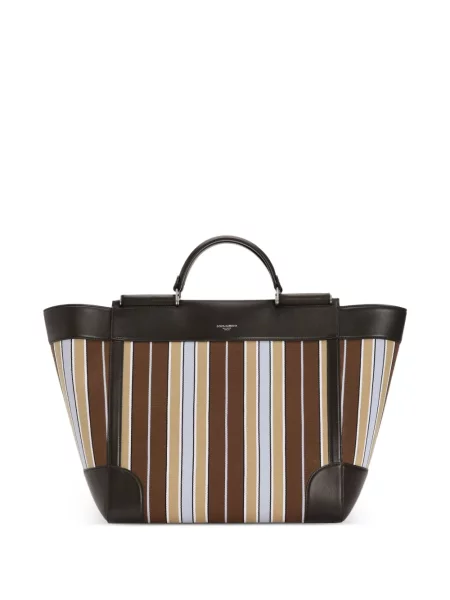 Geantă Dolce & Gabbana din jacard maro