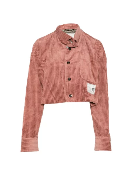 Geacă Maison Mihara Yasuhiro de catifea cord roz