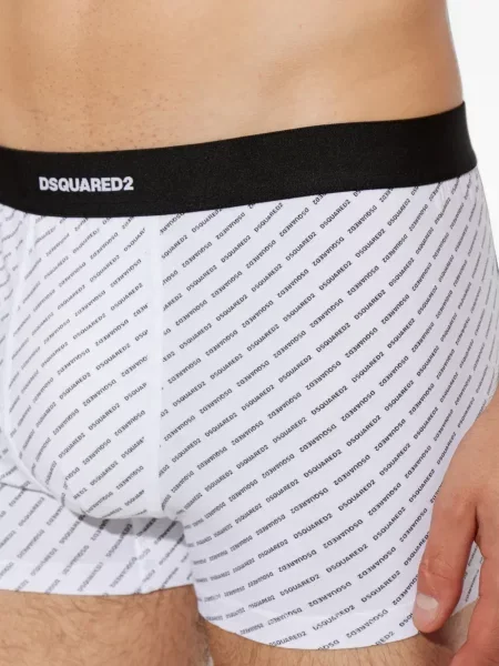 Boxeri Dsquared2 cu imagine alb