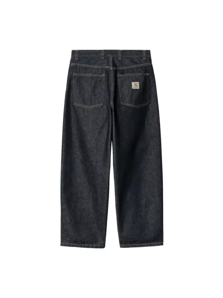Szerokie jeansy Carhartt Wip niebieskie
