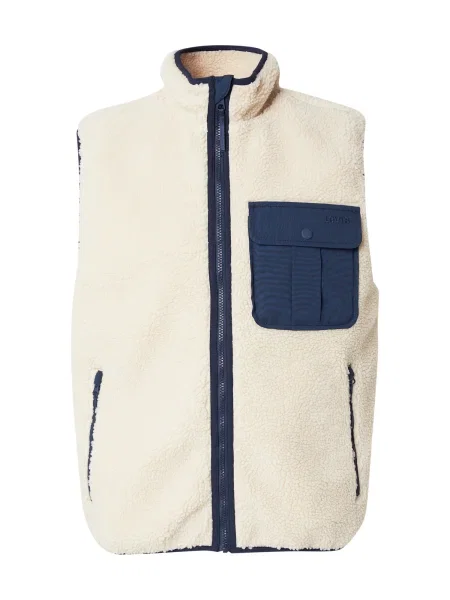 LEVI'S ® Vestă Joonie Sherpa Vest albastru închis / lână alb
