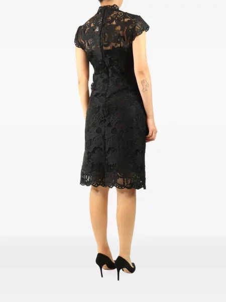 Scurt rochie midi Staud din dantelă negru