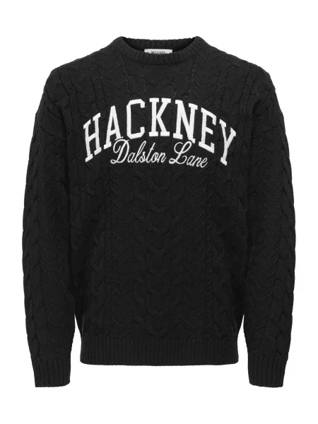 Only & Sons Svetr ONSMack černá bílá