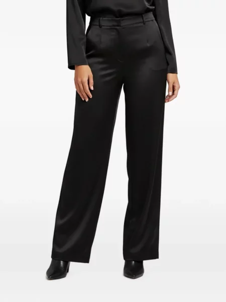 Pantaloni Magda Butrym din satin negru