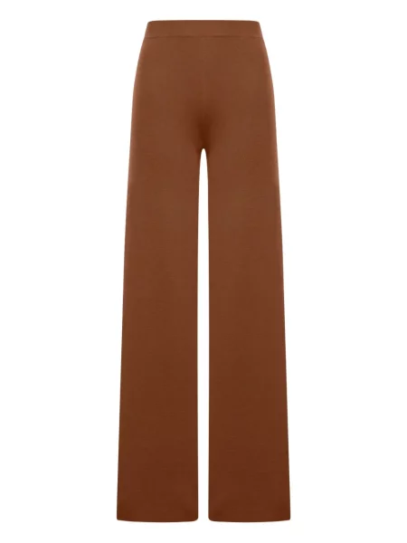 Pantaloni Max Mara de lână maro