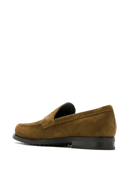 Pantofi loafer Tod's din piele de căprioară maro