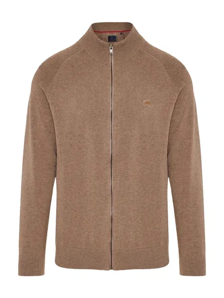 Funky Buddha Geacă tricotată maro