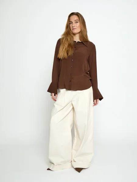 Minus Póló Caty Silk' barna