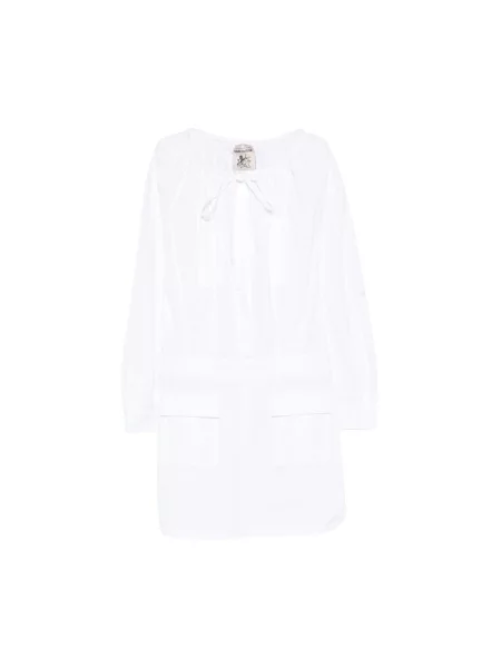 Sukienka koszulowa Semicouture biała