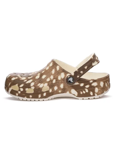 Klasične natikače Crocs s životinjskim uzorkom smeđa