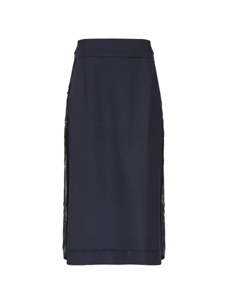 Fustă midi Maison Margiela albastru