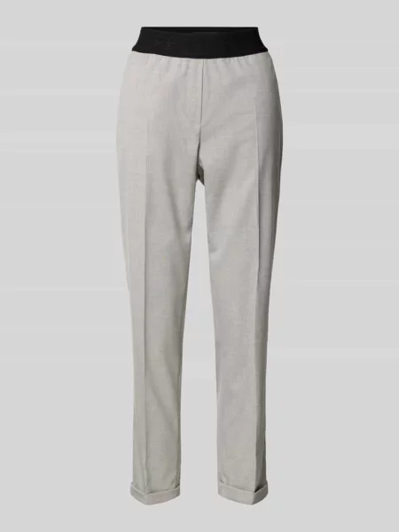 Spodnie materiałowe o kroju tapered fit w kant model ‘Maron’ Brax