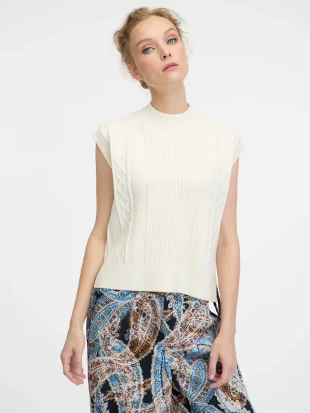 Жилет Orsay кремовий поліестер/акрил