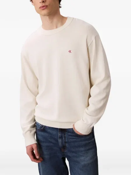 Pulover Calvin Klein cu decolteu rotund