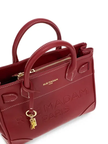 Шопинг чанта Rue Madam Paris с автограф червено