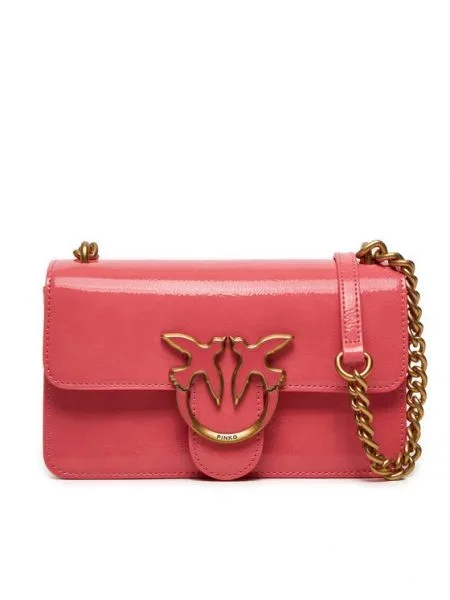 Pinko Geantă Love One Mini Light Cl roz