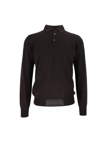 Sweter Filippo De Laurentiis wełniany brązowy