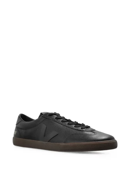 Sneakerși Veja Volley din piele negru