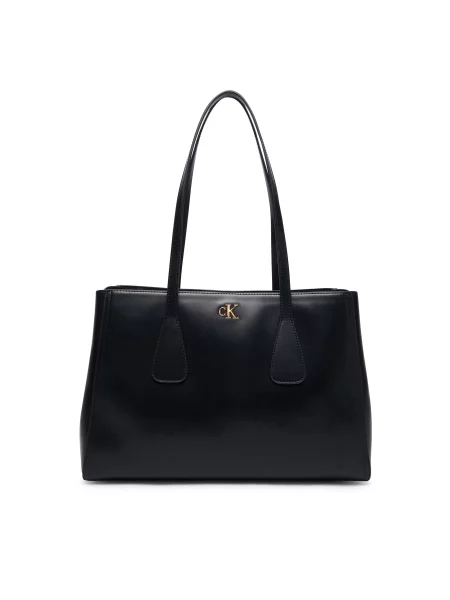 Poslovna crossbody torbica Calvin Klein črna