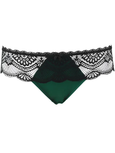 SugarShape Tanga Pure Divine smaragdová černá