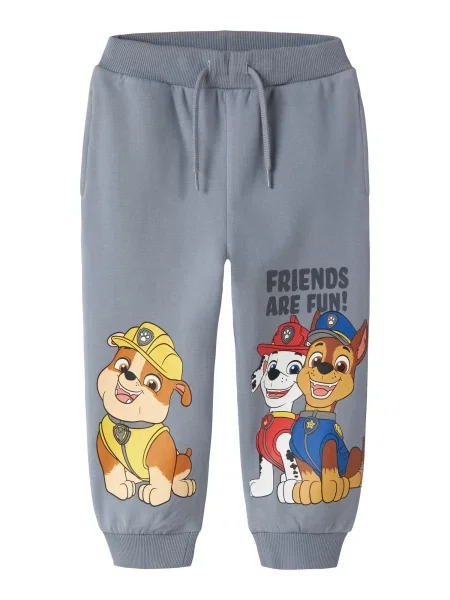 NAME IT Pantaloni NMMARGUS PAW albastru fumuriu / galben / roşu închis alb