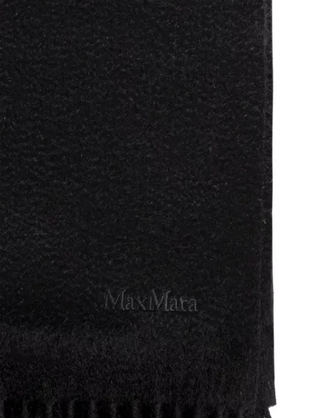 Fular Max Mara cu franjuri negru