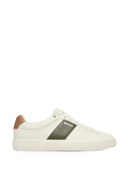 Sneakerși Boss cu imagine alb