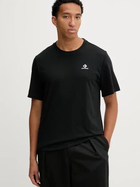 Тениска Converse с апликация черно