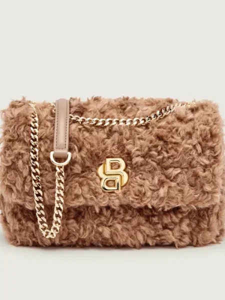 BOSS geantă maro negru