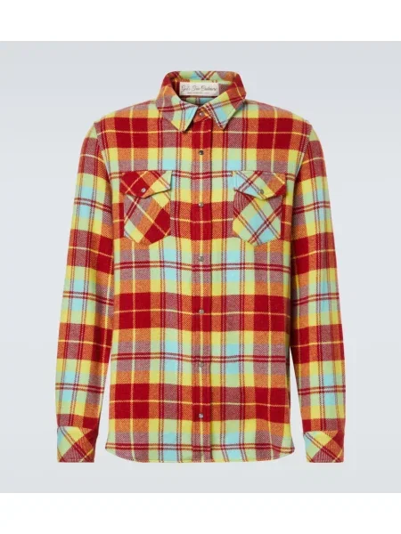 Kašmírová kostkovaná košile God's True Cashmere