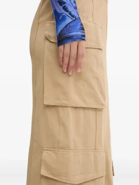 Fustă midi Desigual până la genunchi